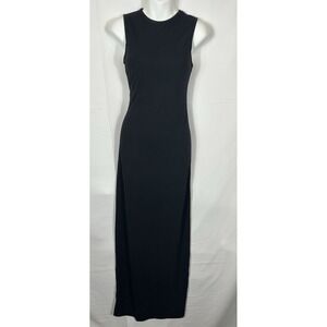 Vintage Express World Fitted Black Maxi‎ Dress (1/2) Y2K Fairy Grunge Whimsigoth